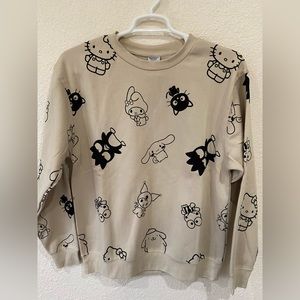 Sanrio Hello Kitty And Friends Tan All-Over Print Sweatshirt
